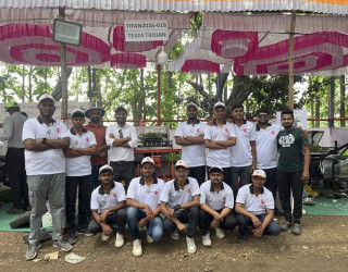 SAEINDIA Collegiate Club of PVPIT designed and developed an Automatic Multi-Vegetable Transplanter Machine
