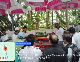 SAEINDIA Collegiate Club of PVPIT designed and developed an Automatic Multi-Vegetable Transplanter Machine