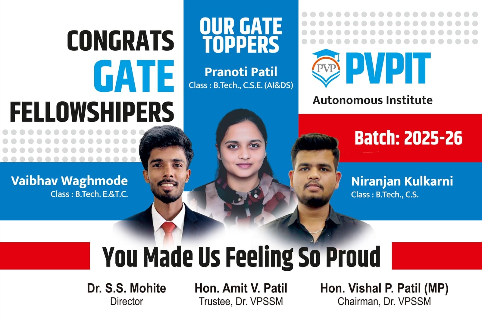 Congratulations to GATE Fellowshipers