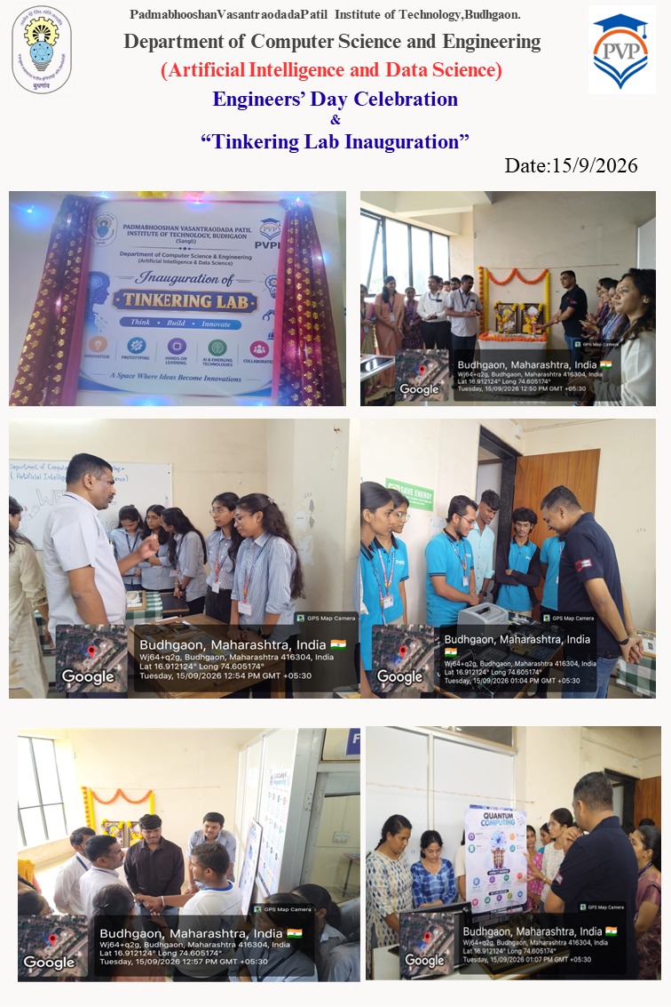 Tinkering Lab Inauguration on Engineers’ Day